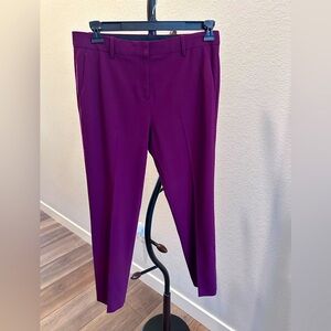 Straight Leg Dress Pants, Plum